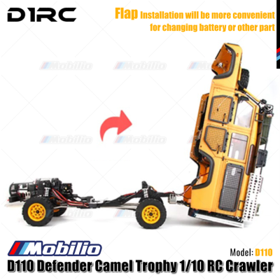 D1RC D110 RC Defender Camel Trophy 1/10 WB334mm Crawler