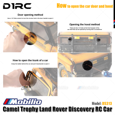 D1RC DS313 RC Camel Trophy Land Rover Discovery 1/10 WB313mm