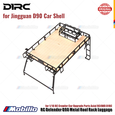 D1RC Metal Roof Rack Luggage for RC Defender D90 1/10 RC Crawler Car