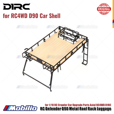 D1RC Metal Roof Rack Luggage for RC Defender D90 1/10 RC Crawler Car