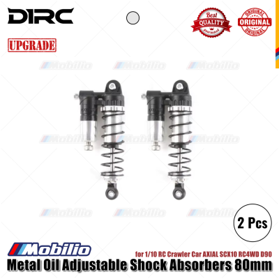 Shock D1RC Peredam Kejut Minyak Logam yang Dapat Disesuaikan 80mm Bagian Peningkatan untuk Mobil Perayap 1/10 RC Shock D1RC Peredam Kejut Minyak Logam yang Dapat Disesuaikan 80mm Bagian Peningkatan untuk Mobil Perayap 1/10 RC