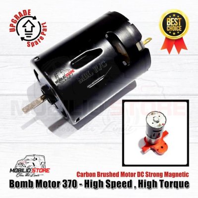 Upgrade Part - Carbon Brushed Motor DC 370 High Speed Strong Magnetic