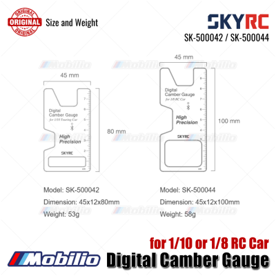 SKYRC Part #SK-500042 / SK-500044 Digital Camber Gauge for 1/10 or 1/8 RC Car