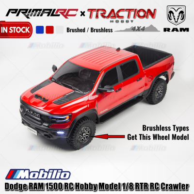 Traction Hobby PrimalRC Dodge RAM 1500 Remote Control Hobby Model 1/8 Scale RTR RC Crawler Adventure