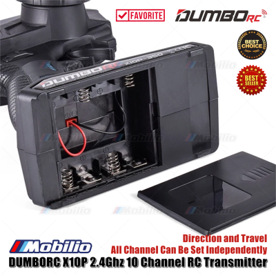 Dumborc X10P-350 10 Channel 2.4GHZ Transmitter with Receiver P10F P10FG P6DC Waterproof Version Available for Remote Control Car Boat Tank All Types of RC Models
