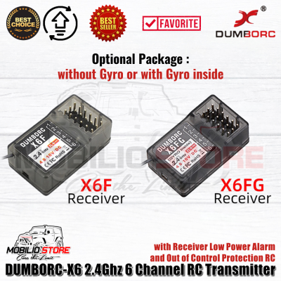 Dumborc X6 2.4Ghz 6 Channel RC Transmitter with Receiver P6F or P6FG