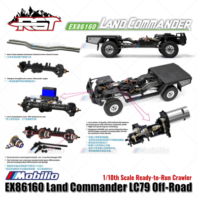 RGT EX86160 Land Commander 1/10 Land Commander LC79 RTR RC Off-Road Crawler Adventure