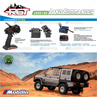 RGT EX86160 Land Commander 1/10 Land Commander LC79 RTR RC Off-Road Crawler Adventure