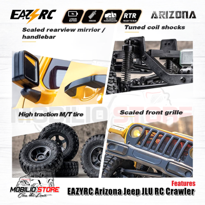 FMS EAZYRC 1/18 Arizona Jeep JLU RC Crawler RC Car 4WD Off Road