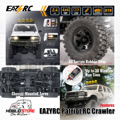 FMS EAZYRC Patriot RC Crawler Car 4WD Off Road 1/18 Scale RTR 2.4Ghz