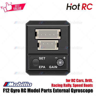 HotRC F12 Gyro RC Model Parts External Gyroscope for RC Cars Drift Racing Rally Speed Boats