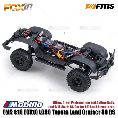 FMS 1:10 FCX10 LC80 Toyota Land Cruiser 80 RS RC Car Off-Road Adventures Crawler