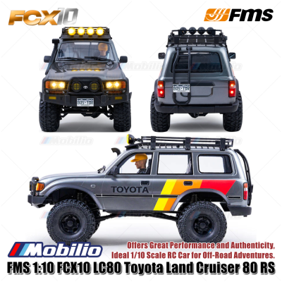 FMS 1:10 FCX10 LC80 Toyota Land Cruiser 80 RS RC Car Off-Road Adventures Crawler