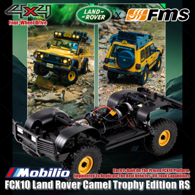 FMS 1:10 Land Rover Camel Trophy Edition RS FCX10 Platform 4x4 RTR 2.4GHz RC Crawler Adventure Remote Control