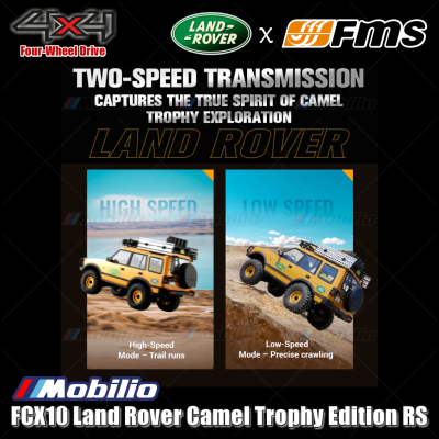 FMS 1:10 Land Rover Camel Trophy Edition RS FCX10 Platform 4x4 RTR 2.4GHz RC Crawler Adventure Remote Control