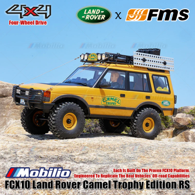 FMS 1:10 Land Rover Camel Trophy Edition RS FCX10 Platform 4x4 RTR 2.4GHz RC Crawler Adventure Remote Control