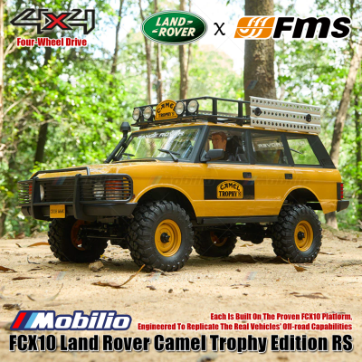 FMS 1:10 Land Rover Camel Trophy Edition RS FCX10 Platform 4x4 RTR 2.4GHz RC Crawler Adventure Remote Control