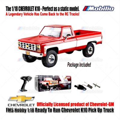 FMS Hobby 1:18 RTR Chevrolet K10 Pick Up Truck Crawler Off Road Adventure