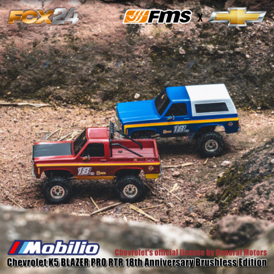 FMS FCX24 Chevrolet K5 BLAZER PRO 1:24 RTR 18th Anniversary Brushless Edition RC Crawler Adventure