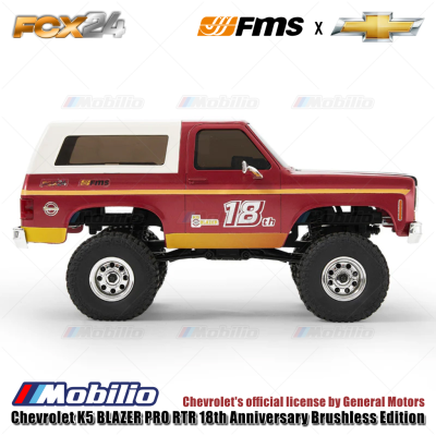 FMS FCX24 Chevrolet K5 BLAZER PRO 1:24 RTR 18th Anniversary Brushless Edition RC Crawler Adventure