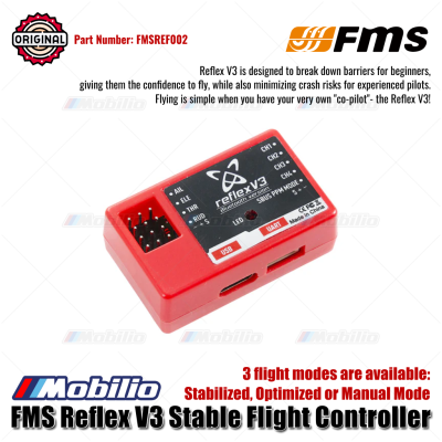FMS Part #FMSREF002 Reflex V3 Stable Flight Controller for beginners RC Aero Modelling Aircraft