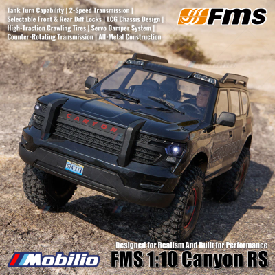 FMS 1:10 Canyon RS Designed for Realism And Built for Performance RC Crawler Adventure 2.4GHz RTR