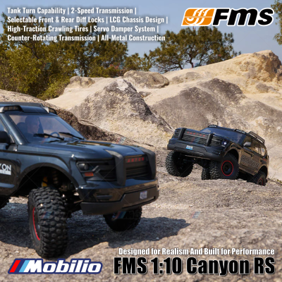 FMS 1:10 Canyon RS Designed for Realism And Built for Performance RC Crawler Adventure 2.4GHz RTR