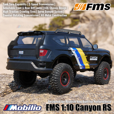 FMS 1:10 Canyon RS Designed for Realism And Built for Performance RC Crawler Adventure 2.4GHz RTR