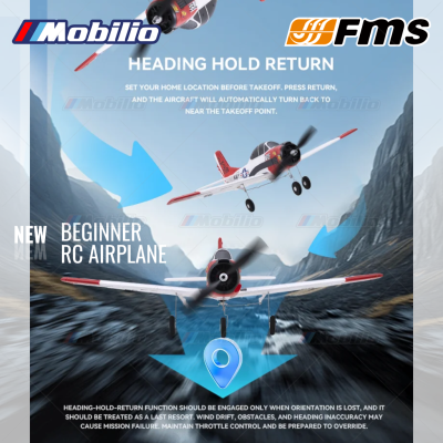 FMS 410mm T-28 Trojan RTF Easy to Fly Micro RC Plane for Beginners