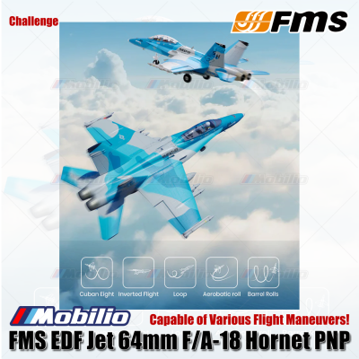 FMS EDF Jet 64mm F/A-18 Hornet PNP Redesigned Air Superiority Continuing The Legend of Aerial Combat Aero Modelling