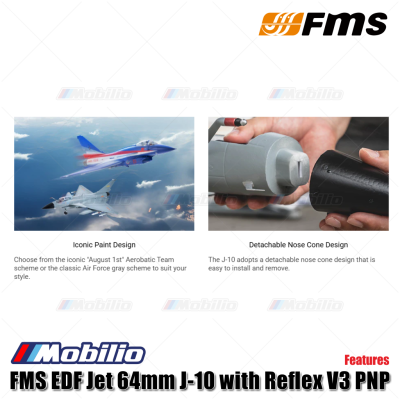 FMS EDF Jet 64mm J-10 with Reflex V3 PNP Vigorous Dragon RC Jets Aero Modelling