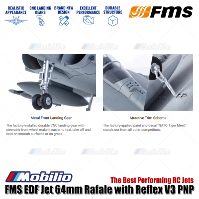 FMS EDF Jet 64mm Rafale with Reflex V3 PNP The Best Performing RC Jets Aero Modelling