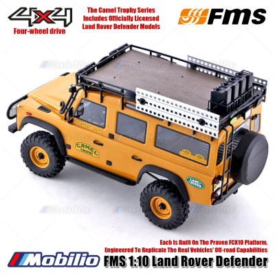 FMS 1:10 Land Rover Defender FCX10 Platform 4x4 RTR 2.4GHz RC Crawler Adventure Remote Control