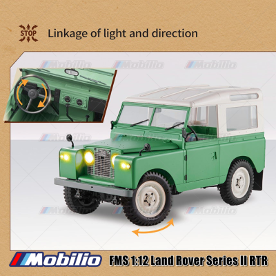 FMS Land Rover Series II RTR Excellent Off-Road Performance RC 1/12 Scale Crawler Adventure