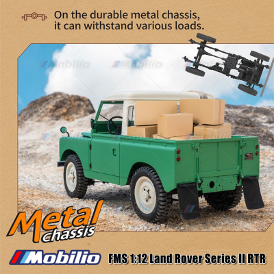 FMS Land Rover Series II RTR Excellent Off-Road Performance RC 1/12 Scale Crawler Adventure