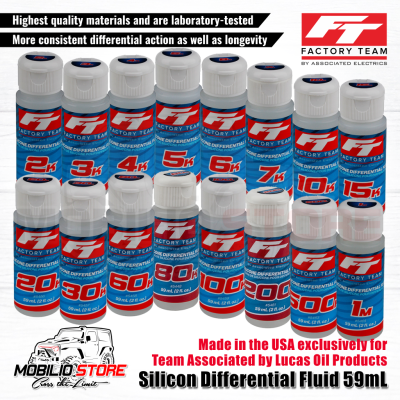 Factory Team Associated Silicon Differential Oil Fluid 59mL 2K-1M CST
