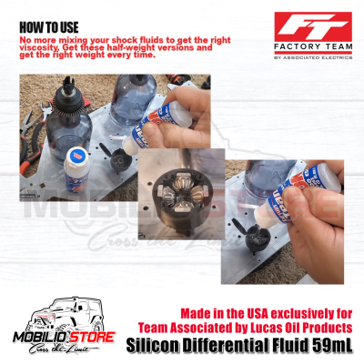 Factory Team Associated Silicon Differential Oil Fluid 59mL 2K-1M CST