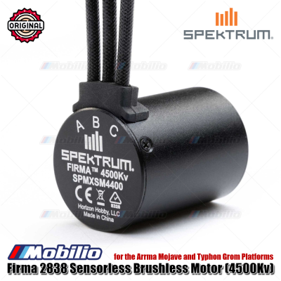 Spektrum Part #SPMXSM4400 Firma 2838 Sensorless Brushless Motor (4500Kv) for the Arrma Mojave and Typhon Grom Platforms RC