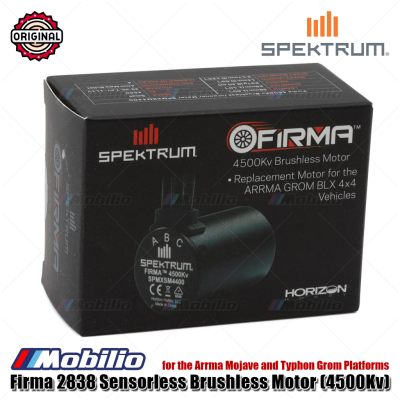 Spektrum Part #SPMXSM4400 Firma 2838 Sensorless Brushless Motor (4500Kv) for the Arrma Mojave and Typhon Grom Platforms RC