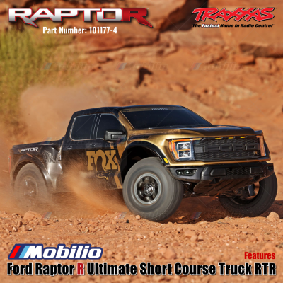 Traxxas Ford Raptor R Ultimate 4X4 Short Course Truck RC 1/10 Scale Fully Assembled Waterproof RTR Remote Control