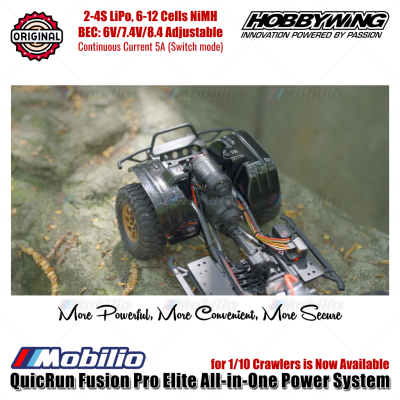 Hobbywing QuicRun Fusion Pro Elite All-in-One Power System 2300KV 540 for RC 1/10 Scale Crawlers Car Adventure    - Product Name : QuicRun Fusion Pro Elite  - Product Number : 30120500    Type  - Scale : 1/10th  - Brushed/Brushless : Brushless  - Sensored