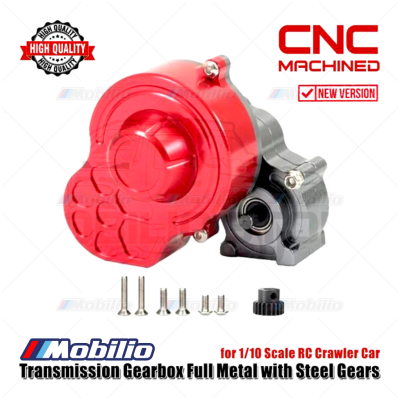 Gearbox Metal Full Cover with Steel Gears for 1/10 Scale Crawler SCX10
