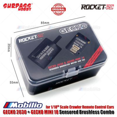 Surpass Hobby Rocket-RC GECKO 2030 & GECKO MINI 18 Sensored Brushless Combo for 1/18 Scale Crawler Remote Control Cars