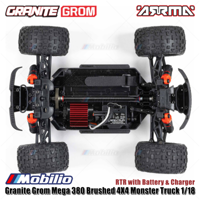 Arrma Granite Grom Mega 380 Brushed 4X4 Monster Truck 1/18 RTR RC Bashing #ARA2102