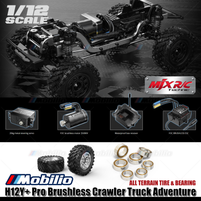 MJX H12Y+ Pro Brushless 1/12 Scale Crawler Truck Adventure Ready To Run RTR