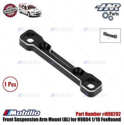 HNR Part #H98292 Front Suspension Arm Mount (AL.) for H9804 1/10 FoxHound RC Rally Car