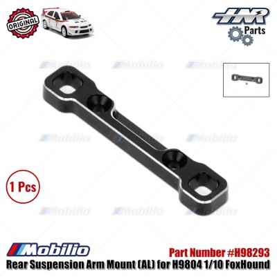 HNR Part #H98293 Rear Suspension Arm Mount (AL.) for H9804 1/10 FoxHound RC Rally Car
