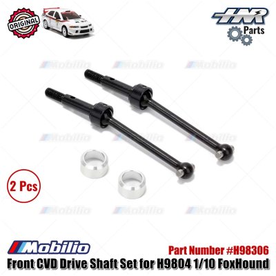 HNR Part #H98306 Front CVD Drive Shaft Set for H9804 1/10 FoxHound RC Rally Car