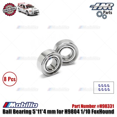 HNR Part #H98331 Ball Bearing 5x11x4mm for H9804 1/10 FoxHound RC Rally Car