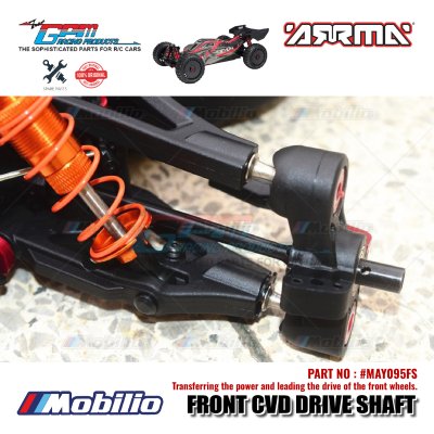 GPM Part #MAY095FS Harden Steel Front CVD Drive Shaft RC Arrma Typhon 6S BLX Buggy Infraction Limitless